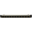 CANFORD BNC TERMINATION PANEL 1U, 1x12, 12G 4K, black, gold