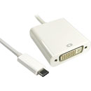 ADAPTER USB Type C male - DVI female, 15cm