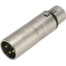 ADAPTER 3FX-3MX 3-pin XLR female - 3 pin XLR male, unwired