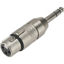 ADAPTER 3FX-3P 3-pin XLR female - 3-pole 6.35mm jack plug