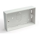 PLASTIC SURFACE BOX 2 gang, 32mm deep