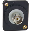 CANFORD D-SERIES BNC (double-sided), 50 ohm, M3 tapped mounting holes, black