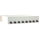 CANFORD FLAT FIBRE FIELD TERMINATION RACKMOUNT CASE 2U 8 x Lemo SMPTE EDW.3K socket, grey