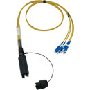 CANFORD FIBRECO HMA Junior cable connector, 4-channel, SM, with SC fibre terminated tails,1m