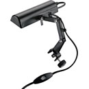 K&M 122E MUSIC STAND LIGHT Surface clamp, mains power, 160mm shade, 2500 lux