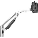 YELLOWTEC m!ka EASYLIFT MKII MONITOR ARM M Height adjustable, supports 7-15kg, silver