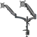 K&M 23875 MONITOR MOUNT Desk clamp, dual arm, VESA 75/100, 8kg per arm capacity, black