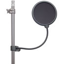 K&M 23956 POP SHIELD With pole mount, 330mm gooseneck, 130mm diameter filter, black