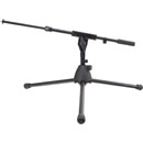 K&M 25935 LOW LEVEL BOOM STAND Folding legs, 250-300mm, two-piece 490-720mm boom, black