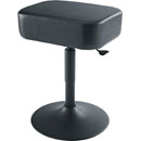 K&M 14093 STOOL Imitation leather seat, pneumatic spring, rectangular, 480-610mm, black