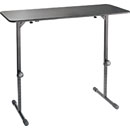 K&M 12160 DESK Collapsible, 1100 x 455mm desktop, 605-1055mm height, steel/MDF, black