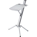 K&M 12386 LECTERN OVATION PRO Integrated XLR connections, 550 x 134mm desktop, silver