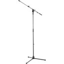 K&M 25600 BOOM STAND Folding legs, 970-1640mm, two-piece 600-955mm boom, die-cast base, black