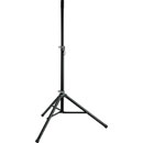 K&M 21450 LOUDSPEAKER STAND Floor, folding legs, up to 50kg, 1270-1930mm, black