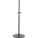 K&M 26735 LOUDSPEAKER STAND Floor, round base, up to 30kg, 1100-1810mm, black