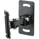 K&M 24180 LOUDSPEAKER MOUNT Wall, up to 10kg, 0-15 degree tilt, swivel, black