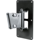 K&M 24481 LOUDSPEAKER MOUNT Wall, up to 25kg, 0-30 degree tilt, swivel, black