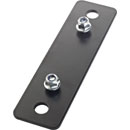 K&M 24358 UNIVERSAL MOUNTING BRACKET Vertical, M10 - 115mm vertical mounting template, black