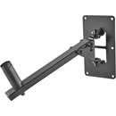 K&M 24169 LOUDSPEAKER MOUNT Wall, up to 25kg, fixed 0-25 degree tilt, swivel, black