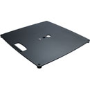 K&M 26715 BASE PLATE L Steel, 550x550x23mm, M20 thread, black