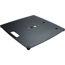 K&M 26716 BASE PLATE L Steel, 550x550x23mm, 3x M20 threads, black