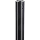 K&M 24650 LOUDSPEAKER STAND Floor, square base, up to 20kg, 1420-2420mm, locking screw, black