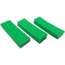 URSA STRAPS URSA TAPE SOFT STRIPS Moleskin texture, small, 8 x 2.5cm, chroma green (pack of 30)