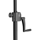 K&M 24615 LIGHTING STAND Floor, tripod base, up to 35kg load, 1755-3000mm, crank handle, black