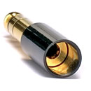 SENNHEISER ADAPTER 49061 3.5mm to 6.35mm jack, sleeved design, black shell, gold plated contacts