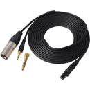 AUDIO-TECHNICA BPCB2 CABLE TA6F to 3-pin male XLR and 6.35mm jack, for BPHS2, BPHS2C, BPHS2S, 3.3m