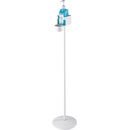 K&M 80340 DISINFECTANT STAND With holder, round base, drip cup, 1020mm, white