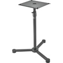 K&M 26722 MONITOR LOUDSPEAKER STAND Floor, 3-leg base, plate mount, up to 35kg, 677-1132mm, black