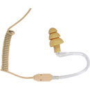 VOICE TECHNOLOGIES VT600C/H EARPHONE Coiled cable, beige