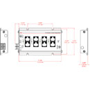 RDL FP-TP4PW POWER INSERTER Twisted pair, 4x output sets, signal loop-through