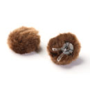 DPA AIR1 WINDSCREEN Fur, large, brown (pack of 2)