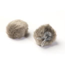 DPA AIR1 WINDSCREEN Fur, large, grey (pack of 2)