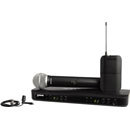 SHURE BLX1288/CVL RADIOMIC SYSTEM Combo handheld/lavalier, PG58 and CVL, 606-630MHz (K3E)