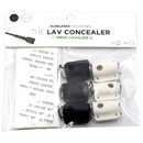 BUBBLEBEE LAV CONCEALER MIC MOUNT For Rode Lavalier II, black/white, pack of 6