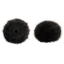 BUBBLEBEE WINDBUBBLE PRO EXTREME WINDSHIELDS Medium, for 6-8mm diameter lav, black (pack of 2)