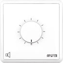 APART E-VOL40 VOLUME CONTROL 100V, 40W, 24V priority relay, white