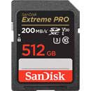 SANDISK SDSDXXD-512G-GN4IN EXTREME PRO 512GB SDXC MEMORY CARD, UHS-I U3, class 10, 200MB/s