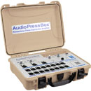 AUDIOPRESSBOX APB-320 C-D-USB PRESS SPLITTER Portable, Dante, USB-C, active, battery/mains, tan