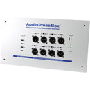 AUDIOPRESSBOX APB-112 IW-D-USB PRESS SPLITTER Active, in-wall, Dante in, USB-C out, 12x mic/line