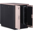 LANDE ES4207132/B-L ACOUSTIC RACK CABINET 32U, 750 wide, 1130 deep, black with maple panels