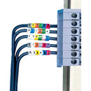 CABLE MARKERS PTV+90.6, blue (reel of 250)