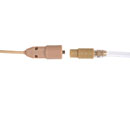 VOICE TECHNOLOGIES VT600D EARPHONE Coiled tube, detachable tube, beige, left ear, medium