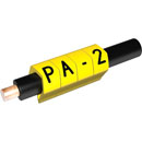 PARTEX CABLE MARKERS PA2-MBY.X Prefit, 4.0 - 10.0mm, letter X, black on yellow (pack of 100)