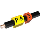 PARTEX CABLE MARKERS PA1-MCC.3 Prefit, 2.5 - 5.0mm, number 3, orange (pack of 1000)