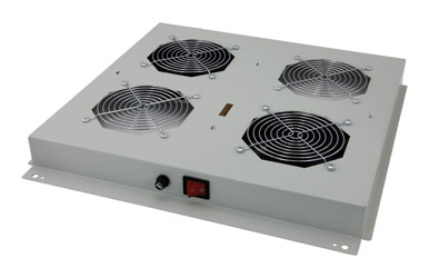 LANDE ROOF FAN TRAY 2 fans, on/off switched, for ES362, ES462 rack, grey