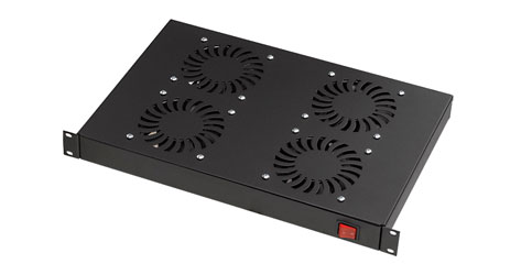 CANFORD FRONT MOUNT FAN TRAY 4 fans, on/off switched, black